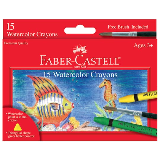 Faber-Castell 15 Color Watercolor Crayon Set